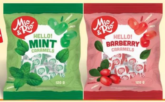 mio rio MIO&RIO Бонбони мента, барберис, T MARKET