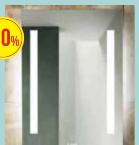 home.b Home.B ОГЛЕДАЛО С LED ОСВЕТЛЕНИЕ, Mr. Bricolage