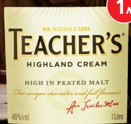 teacher s TEACHER'S Уиски Highland Cream, T MARKET