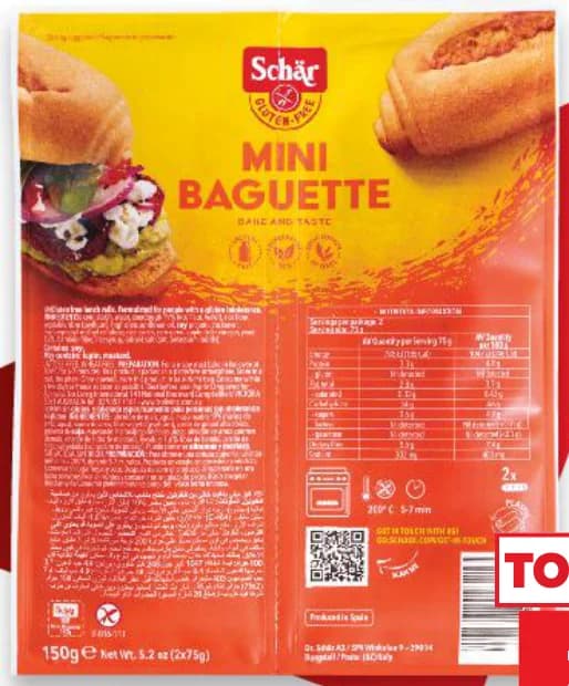schar SCHÄR Минибагети без глутен, cheap.bg