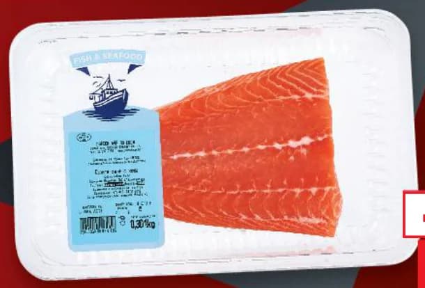 Сьомга филе с кожа аквакултури в Норвегия прясно, Kaufland