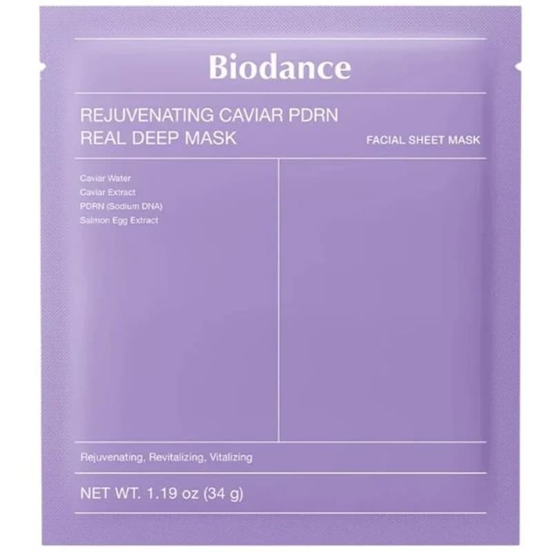 biodance Biodance Хидрогелна Маска за Лице Rejuvenating Caviar PDRN Real Deep Mask с PDRN, Токоферол, Куркума и Ший 1 бр., cheap.bg
