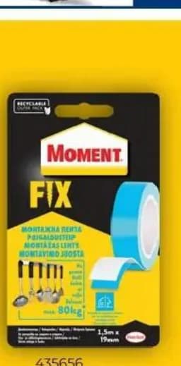 moment Moment FIX двойнолепяща лента, Практикер