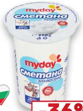 MY DAY Заквасена сметана, Kaufland