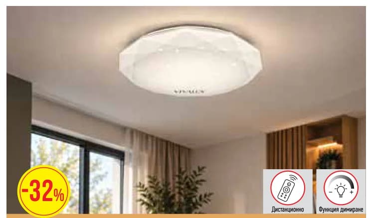 LED плафон JEWEL 36W, Mr. Bricolage