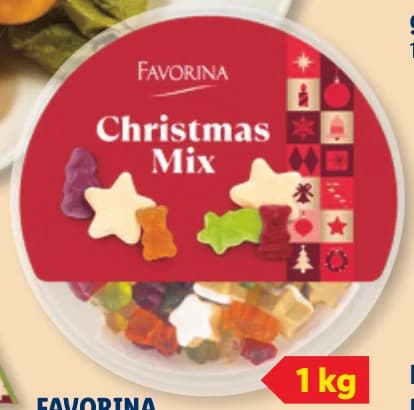 favorina FAVORINA Желирани бонбони с коледни форми, Lidl
