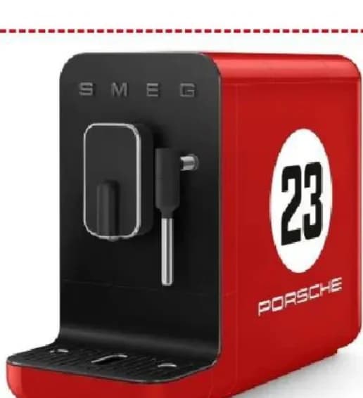 Smeg / Porsche Автоматична еспресо кафемашина BCC12917EU Porsche 917 Salzburg Red