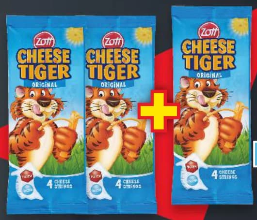 zott tiger ZOTT TIGER Моцарелени пръчици, Kaufland