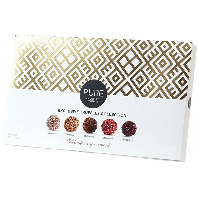 pure Pure Шоколадови Трюфели Gold Collection Млечни Асорти 20 бр 160 г, cheap.bg