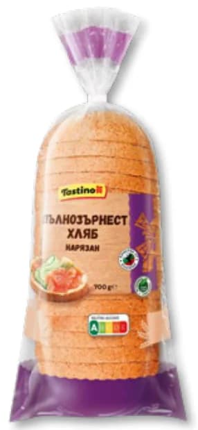 TASTINO Пълнозърнест хляб, нарязан, Lidl