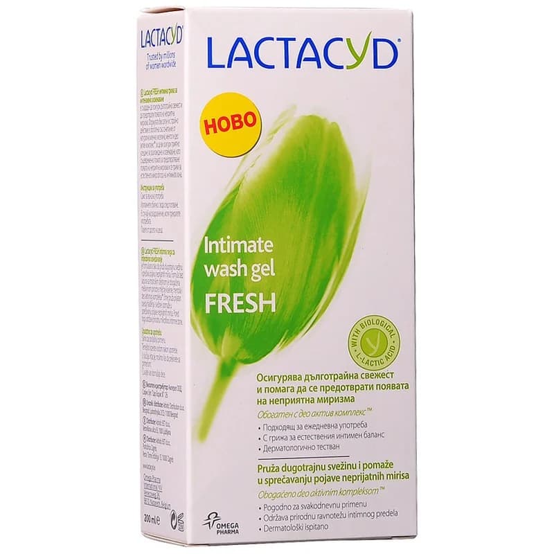 Лактацид Интимен Гел Lactacyd Fresh 200 мл, eBag