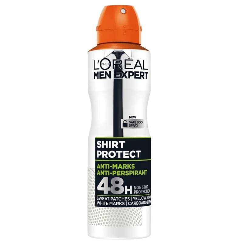 loreal Лореал Део Спрей L'Oreal Men Expert Shirt Protect Anti-Perspirant Мъжки 150 мл, cheap.bg