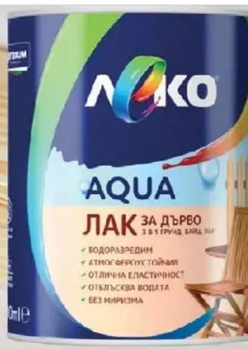 leko aqua Леко Aqua Лак за дърво 3 в 1 водоразреден, Masterhaus