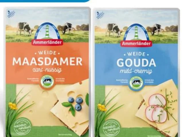 ammerlander AMMERLANDER Гауда или Маасдамер слайс, T MARKET