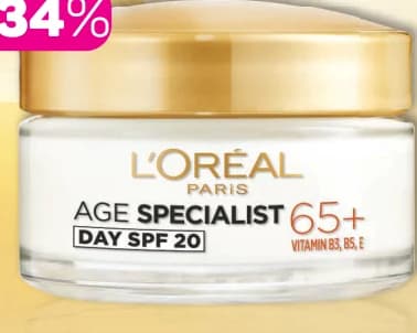 l oreal paris L'Oréal Paris AGE SPECIALIST 65+ DAY SPF 20 с витамин B3, B5, E, Lilly Drogerie